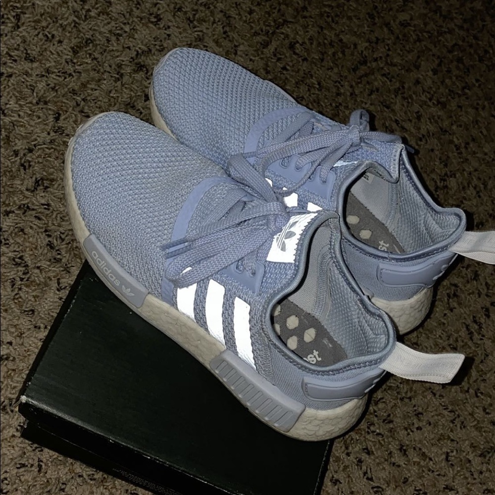 Lightly worn blue adidas nmd